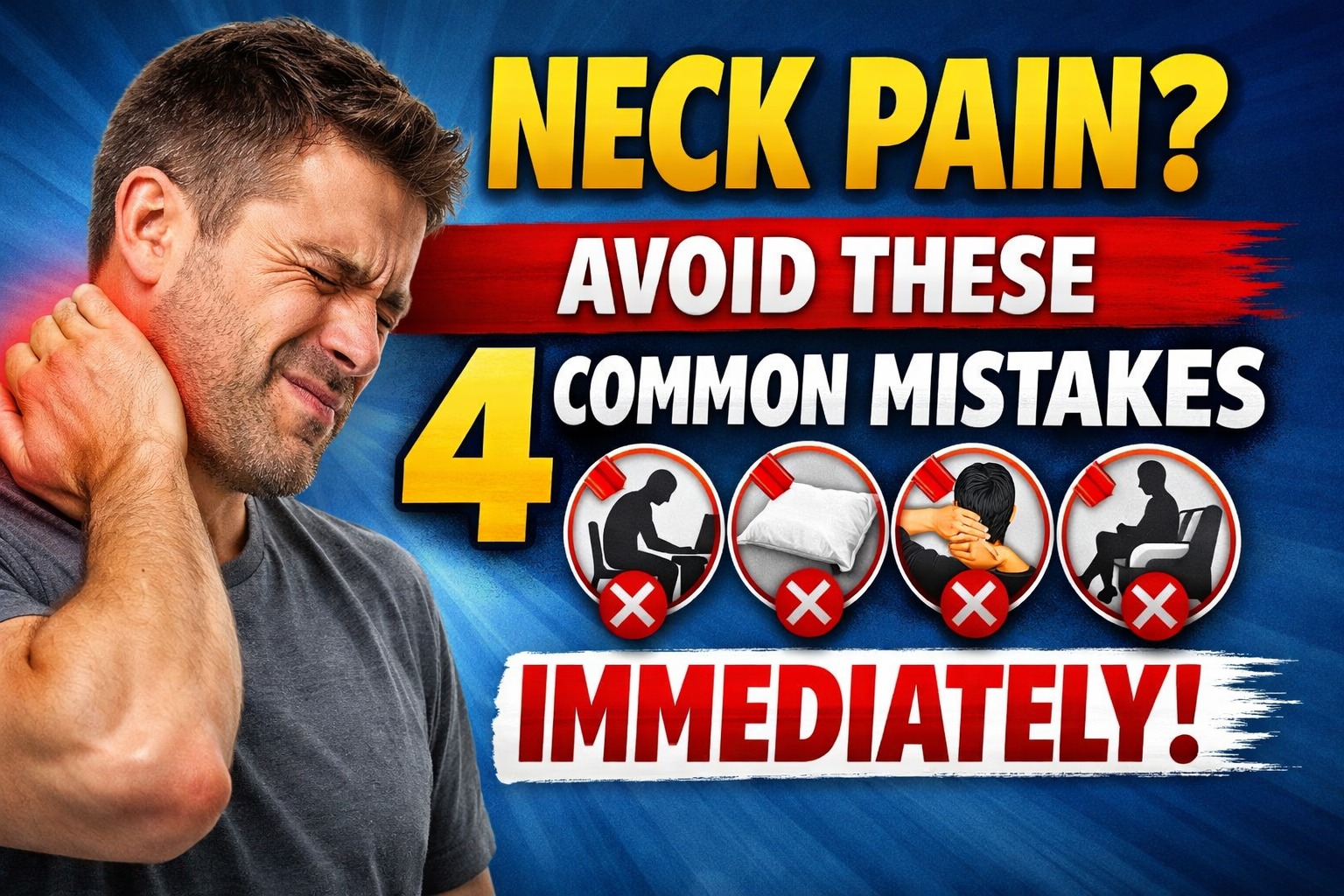 neck pain avoid 4 common mistakes immediately