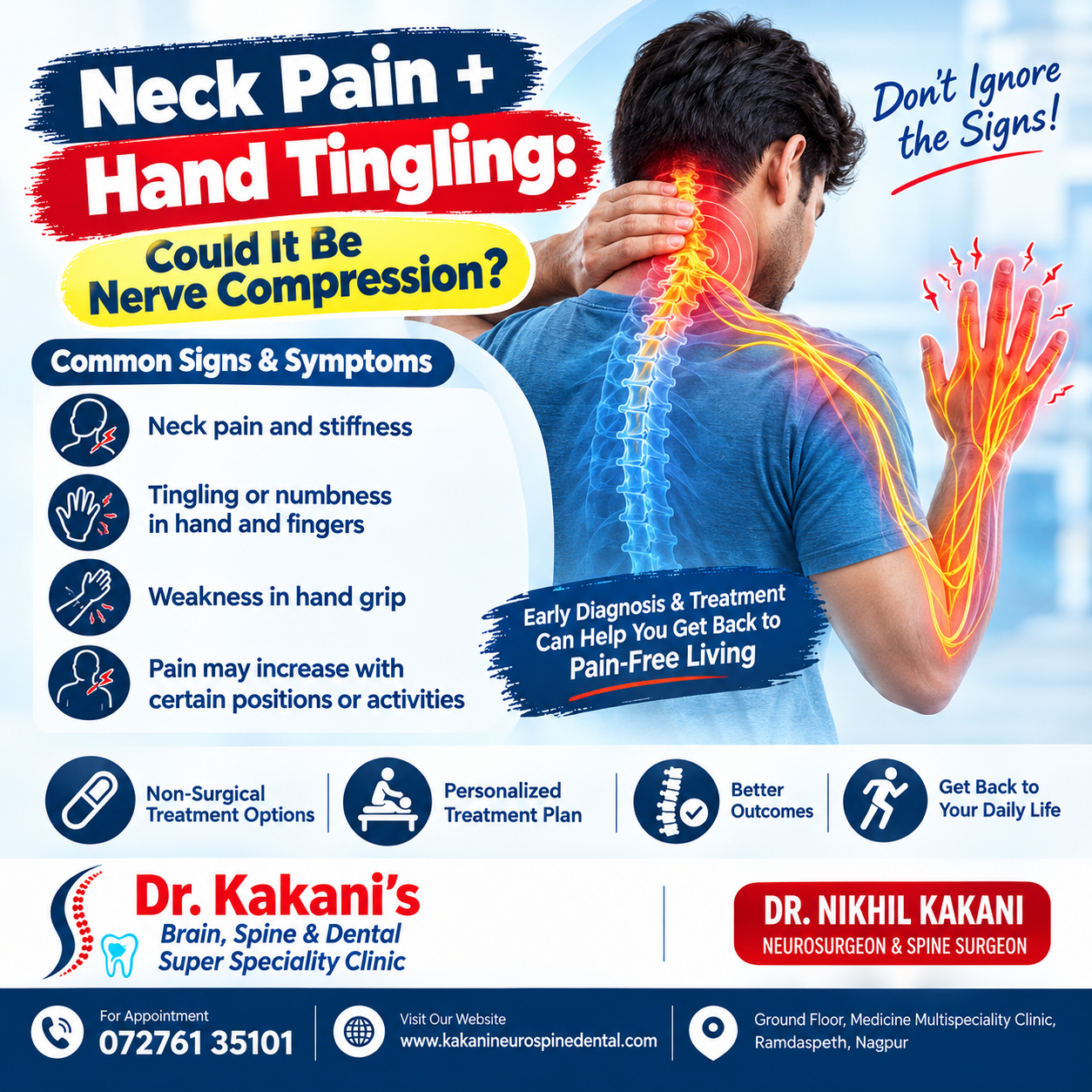 Neck Pain and Hand Tingling: Causes, Symptoms &amp; Treatment